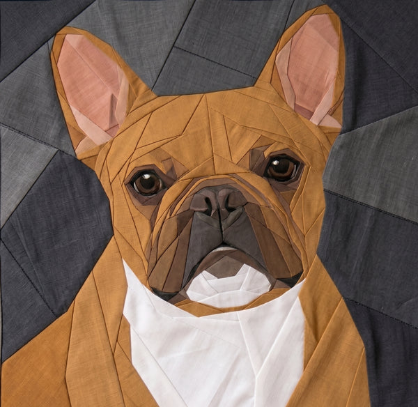 Bennie the Frenchie 60"x75" FPP Quilt Pattern