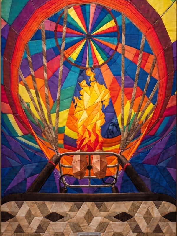 Hot Air Balloon, 60" x 80" FPP Quilt Pattern