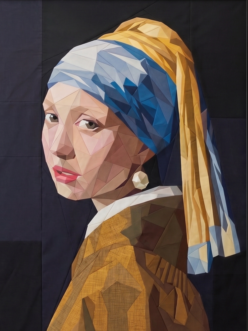 Girl With the Pearl Earring, 60"x80" FPP Pattern