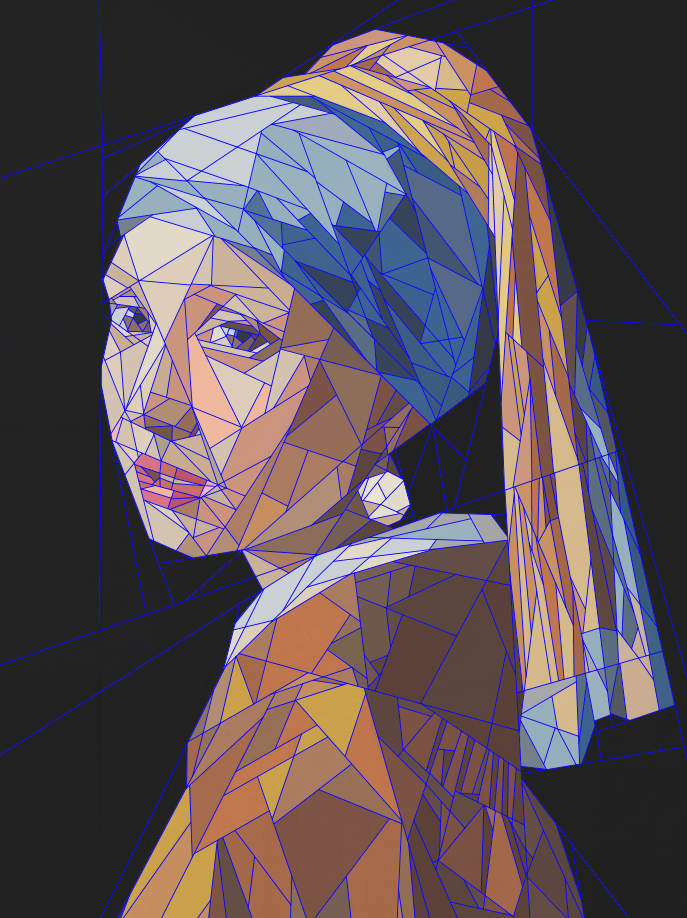 Girl With the Pearl Earring, 60"x80" FPP Pattern
