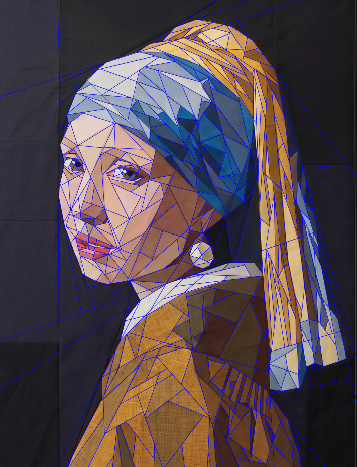 Girl With the Pearl Earring, 60"x80" FPP Pattern
