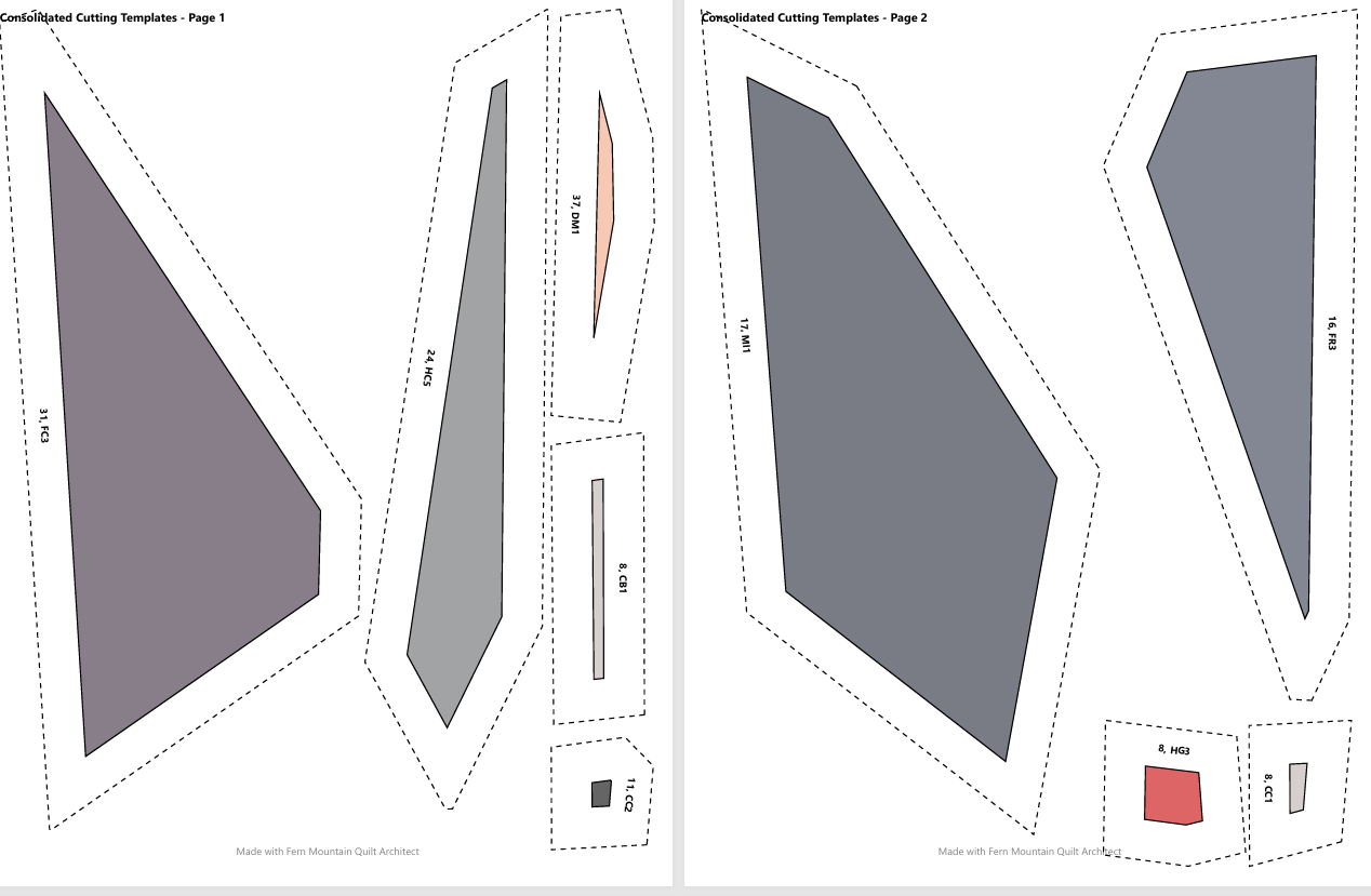 North American Aviation P-51 Mustang, 50"x65" FPP Quilt Pattern