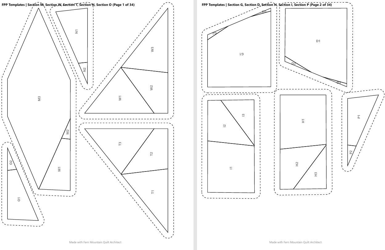 The Ultimate T-Town Tribute: 54"x36" Tulsa Flag FPP Quilt Pattern (Golden Driller Approved)