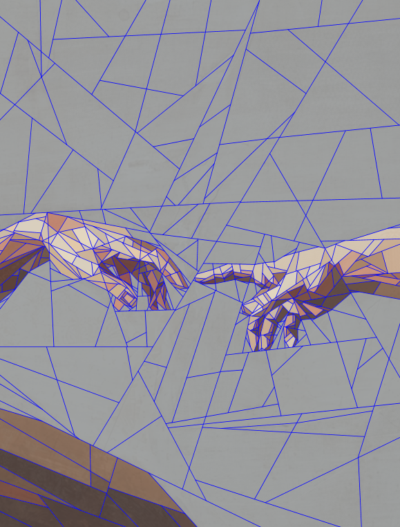 The Creation Of Adam, 60"x80" FPP Quilt pattern