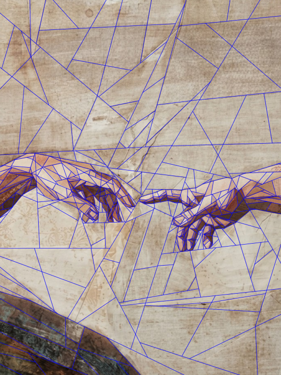 The Creation Of Adam, 60"x80" FPP Quilt pattern
