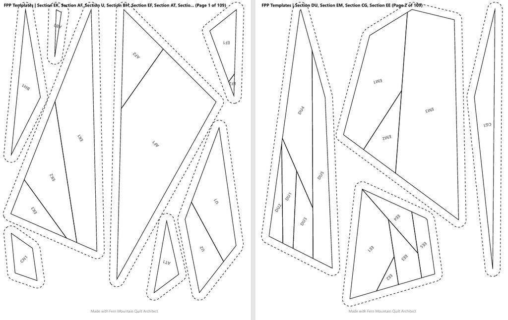 The Dark Horse 4, 60"x80" FPP Quilt Pattern