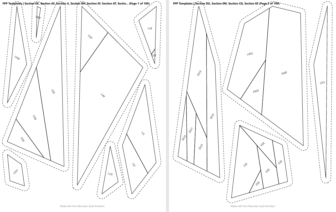 The Dark Horse 4, 60"x80" FPP Quilt Pattern