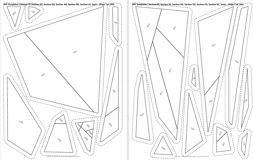 Pippa the Frenchie, 60"x80" FPP Quilt Pattern