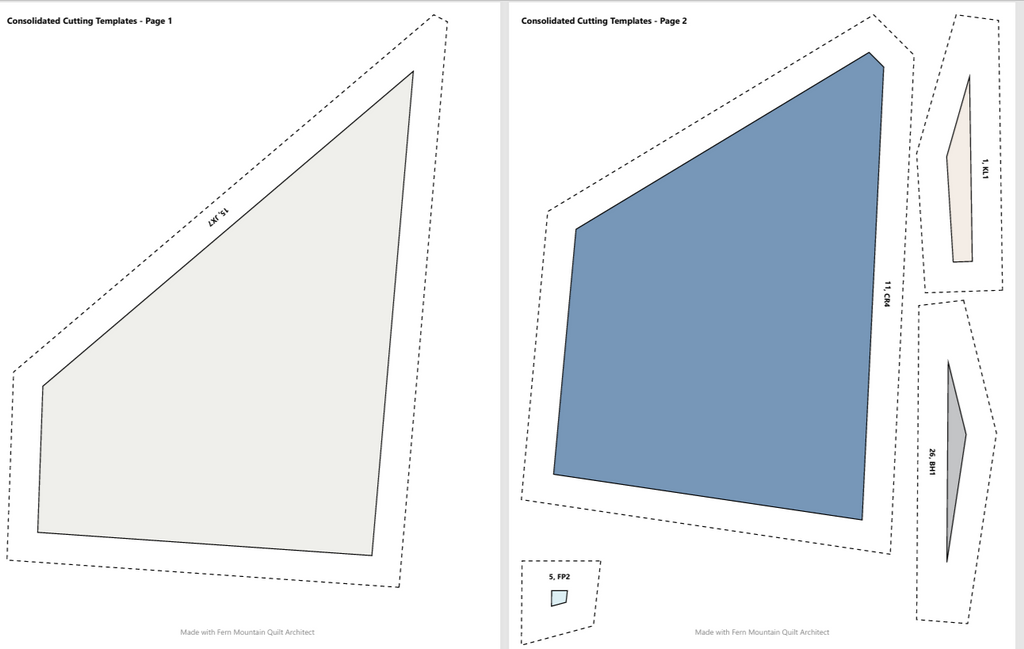 The Single Stingray, 60"x80" FPP Quilt Pattern