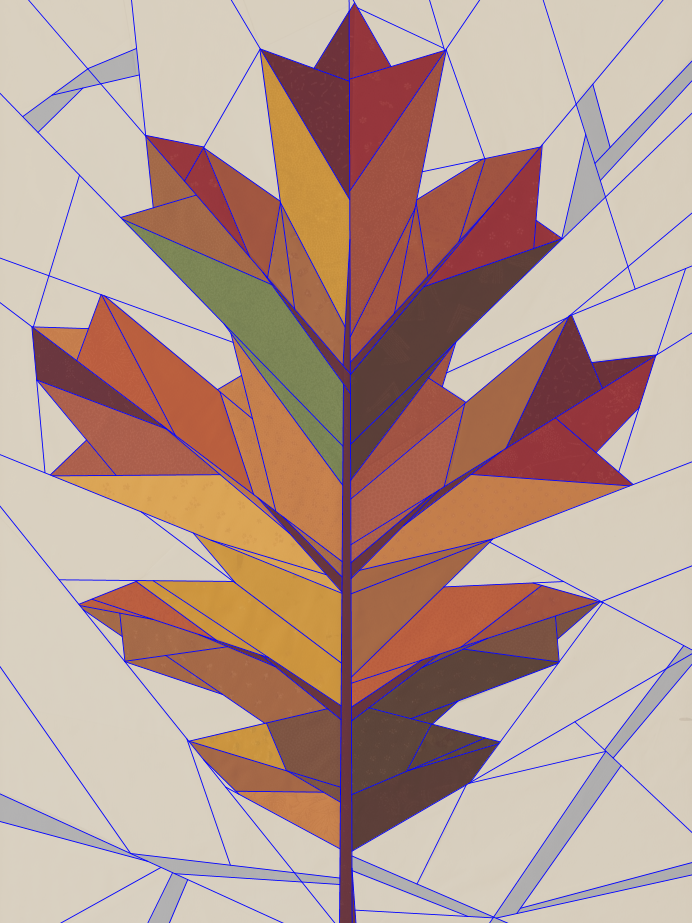 Oak Leaf, 60"x80"FPP Quilt Pattern