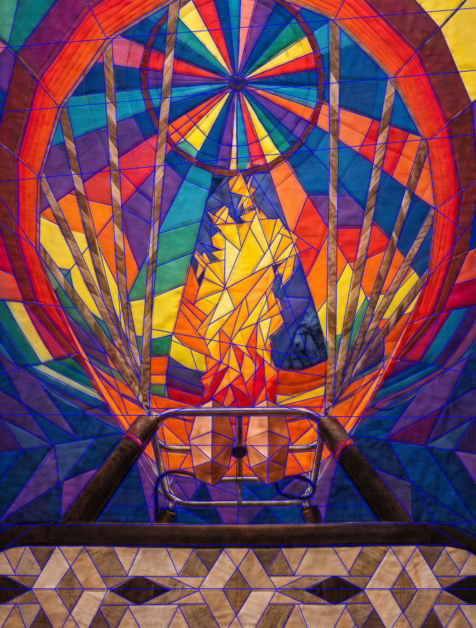 Hot Air Balloon, 60" x 80" FPP Quilt Pattern