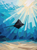 The Single Stingray, 60"x80" FPP Quilt Pattern