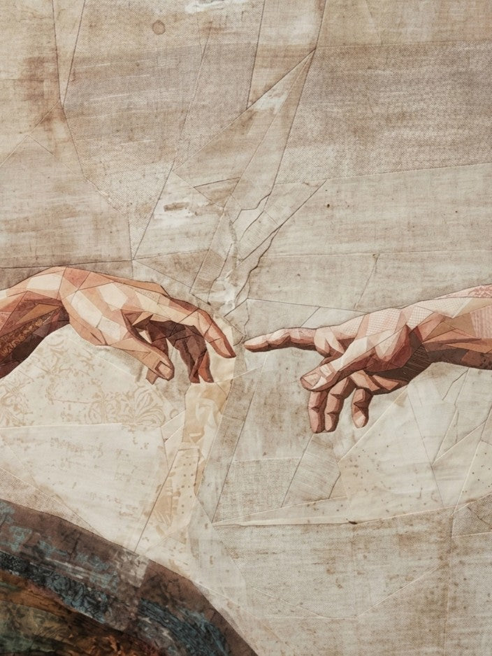 The Creation Of Adam, 60"x80" FPP Quilt pattern