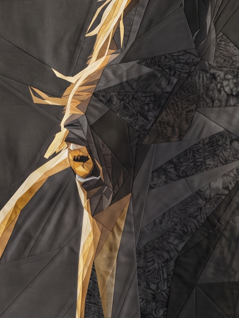 The Dark Horse 3, 60"x80" FPP Quilt Pattern