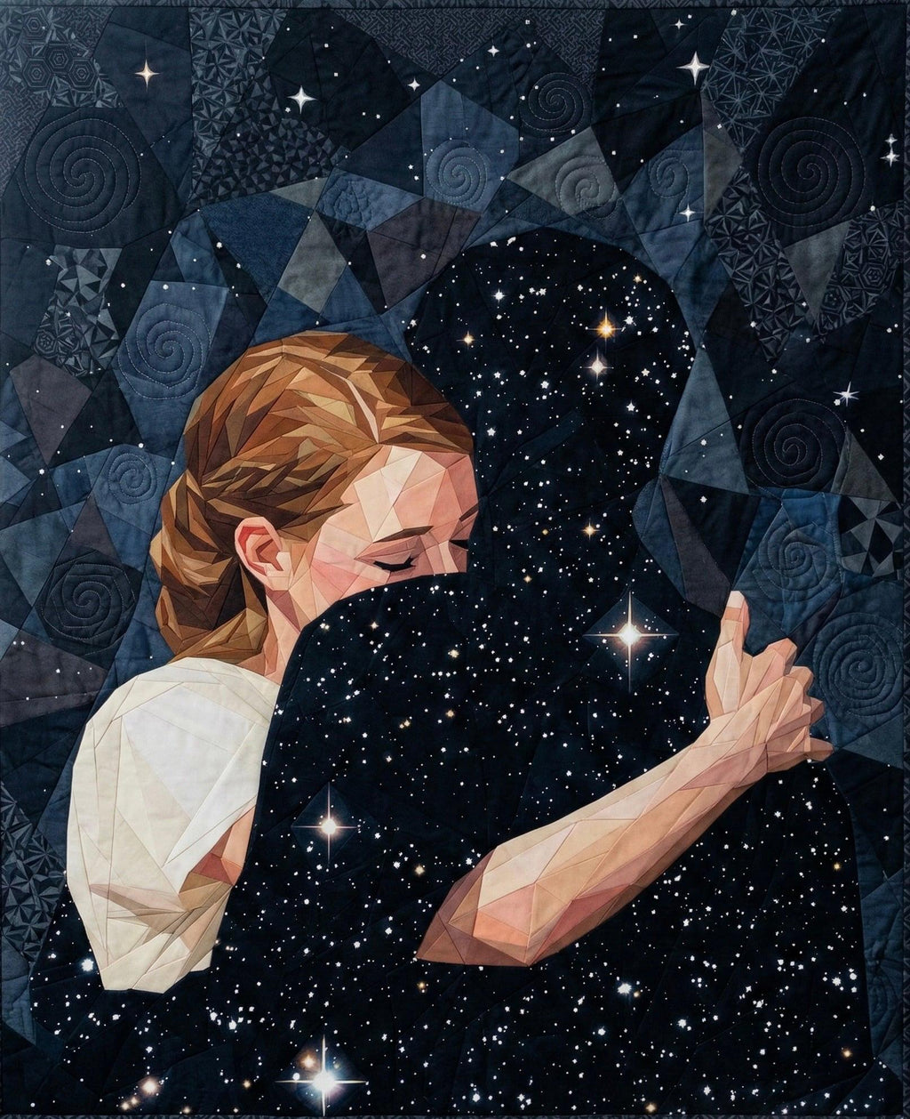 The Starry Embrace, 72”x88” FPP Quilt Pattern
