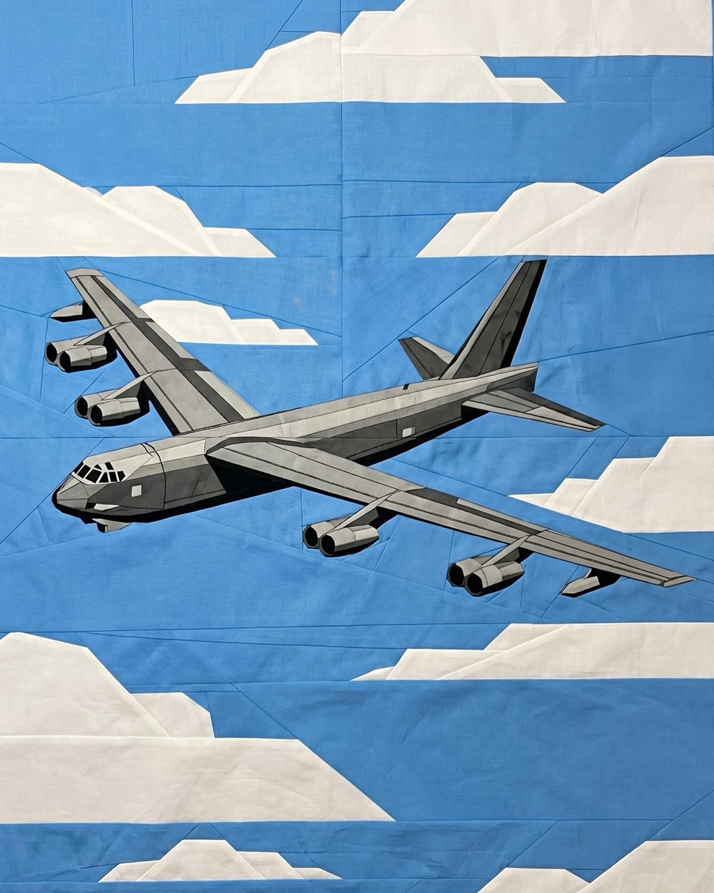 B-52 Bomber Foundation Paper Piecing (FPP) Quilt Pattern 72"x90"