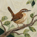Carolina Wren 14" FPP Quilt Block Pattern