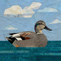Gadwall Duck 14" FPP Quilt Block Pattern