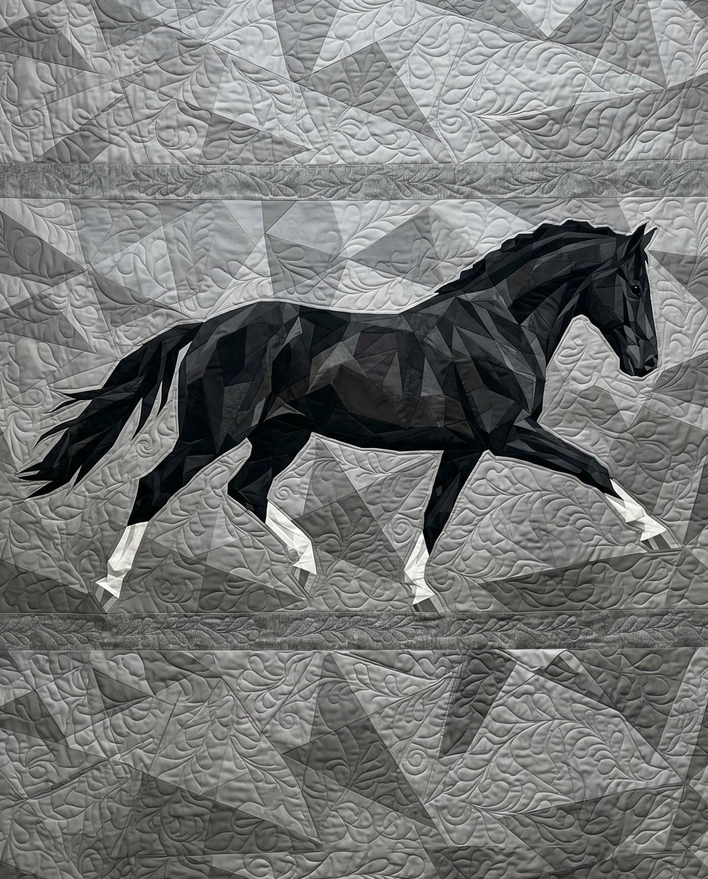 The Extended Trot 72" x 89" fpp quilt pattern