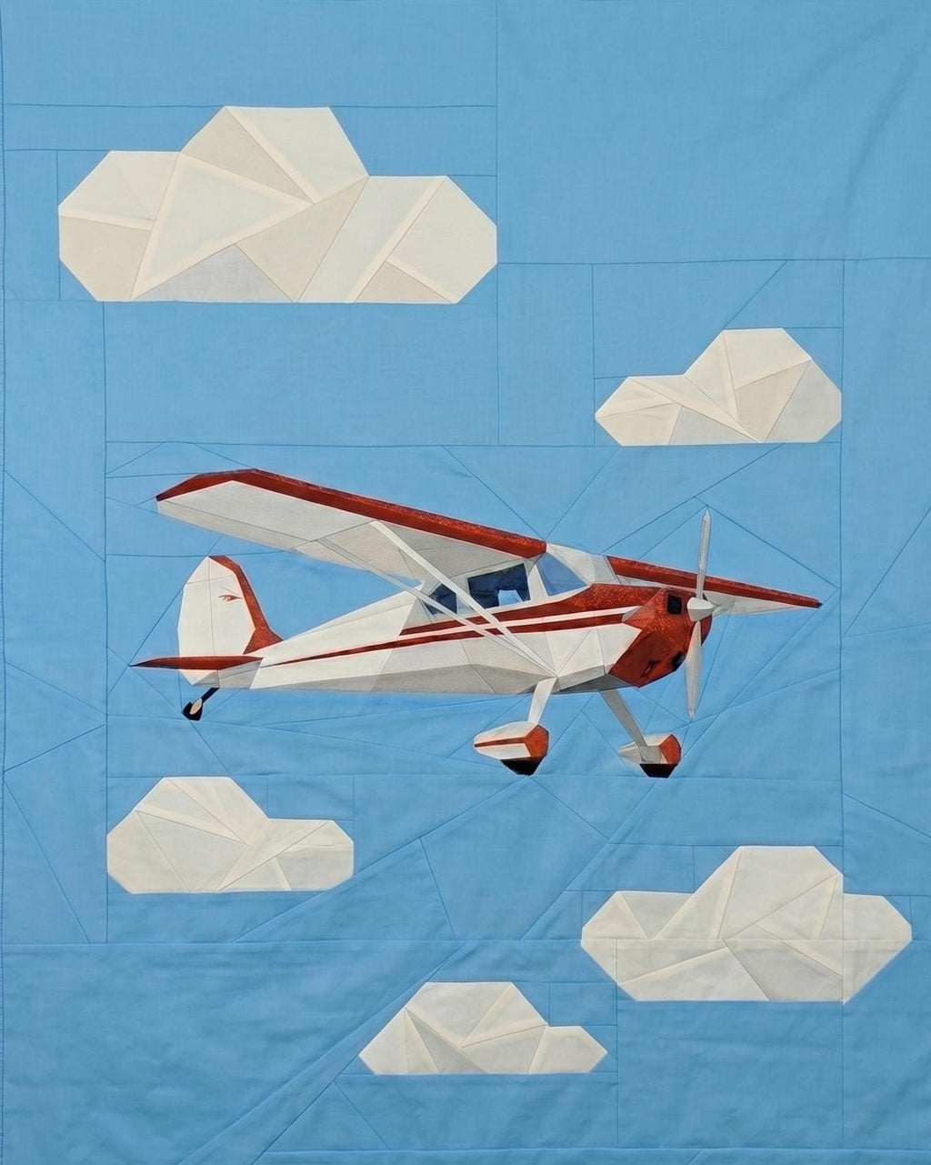 Cessna FPP Quilt Pattern 72" x 90"