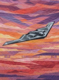 Northrop Grumman B52 Spirit 72" x 90" FPP Quilt Pattern