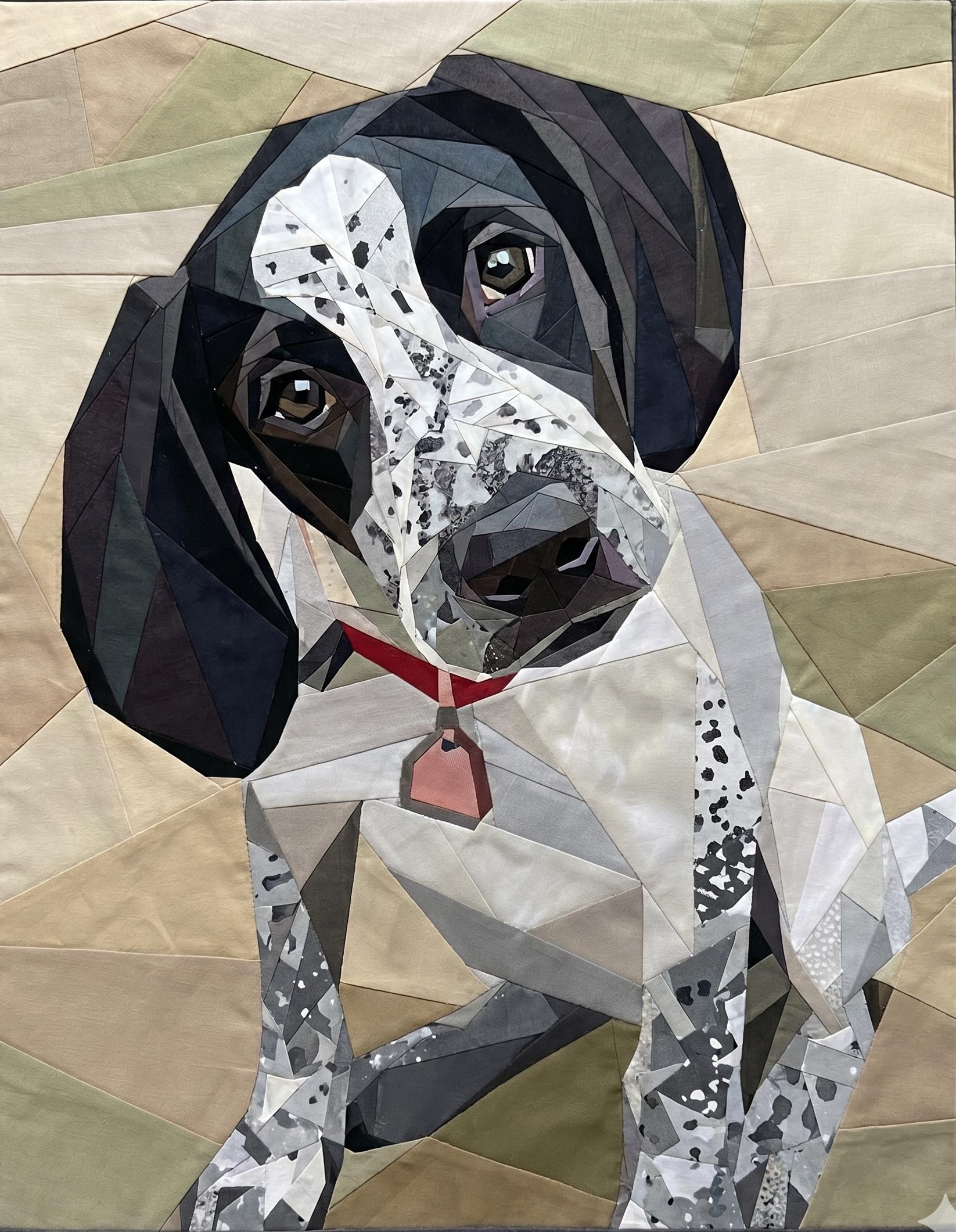 Maggie the Curious Pup FPP Quit Pattern 65"x83"