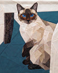 Who, Me? Siamese Cat 72"x90" FPP Quilt Pattern