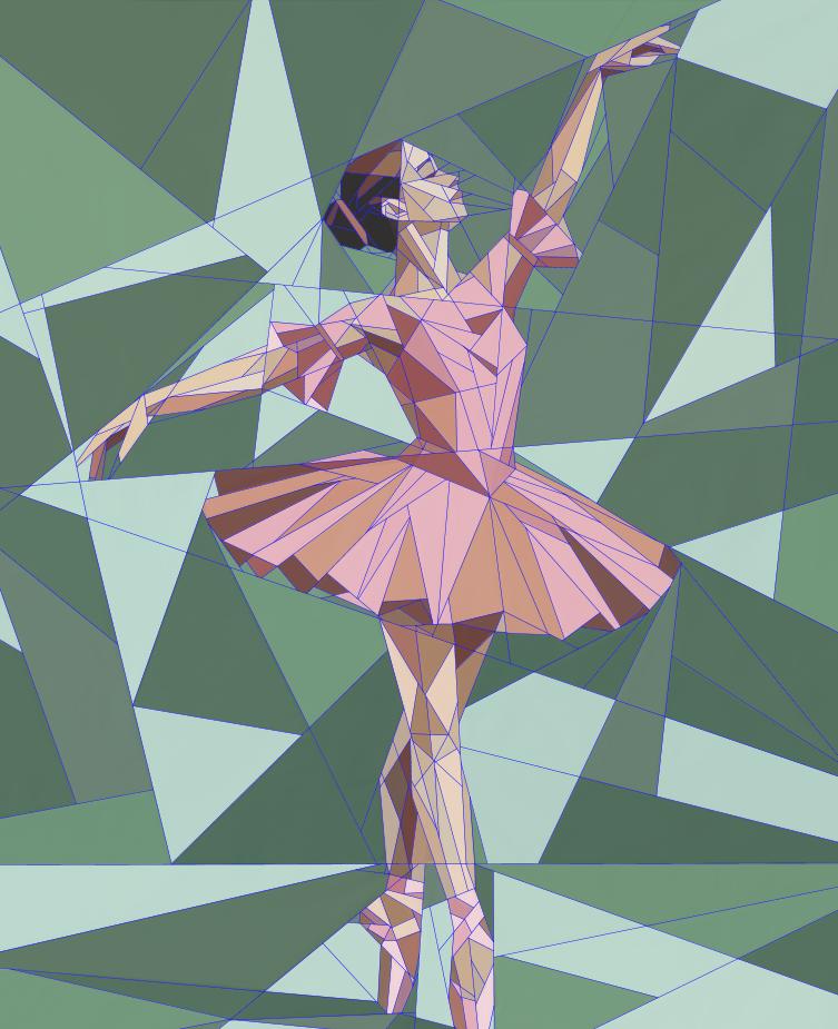 The Ballerina 60" x 75"FPP Quilt Pattern