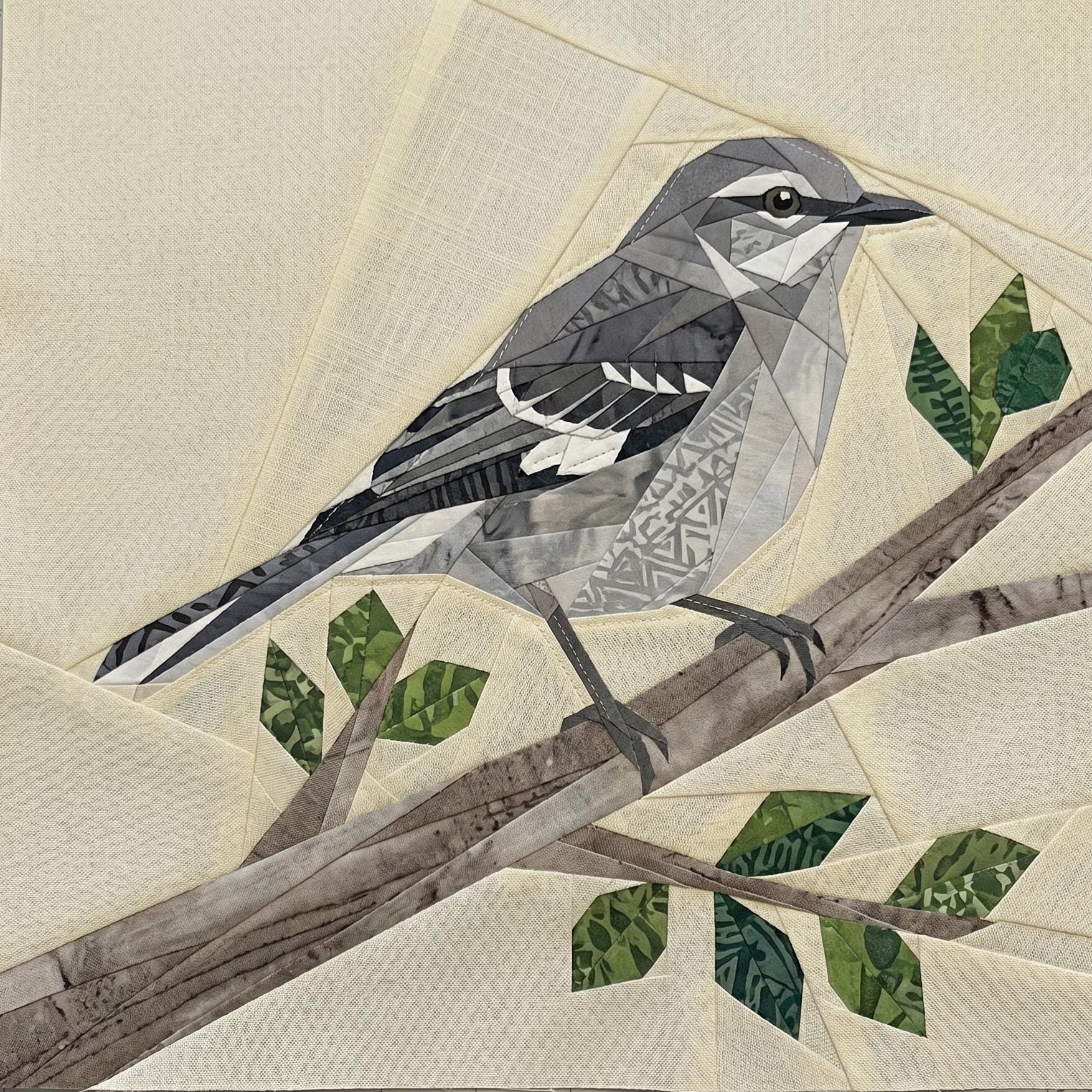 Mockingbird 14" FPP Quilt Block Pattern