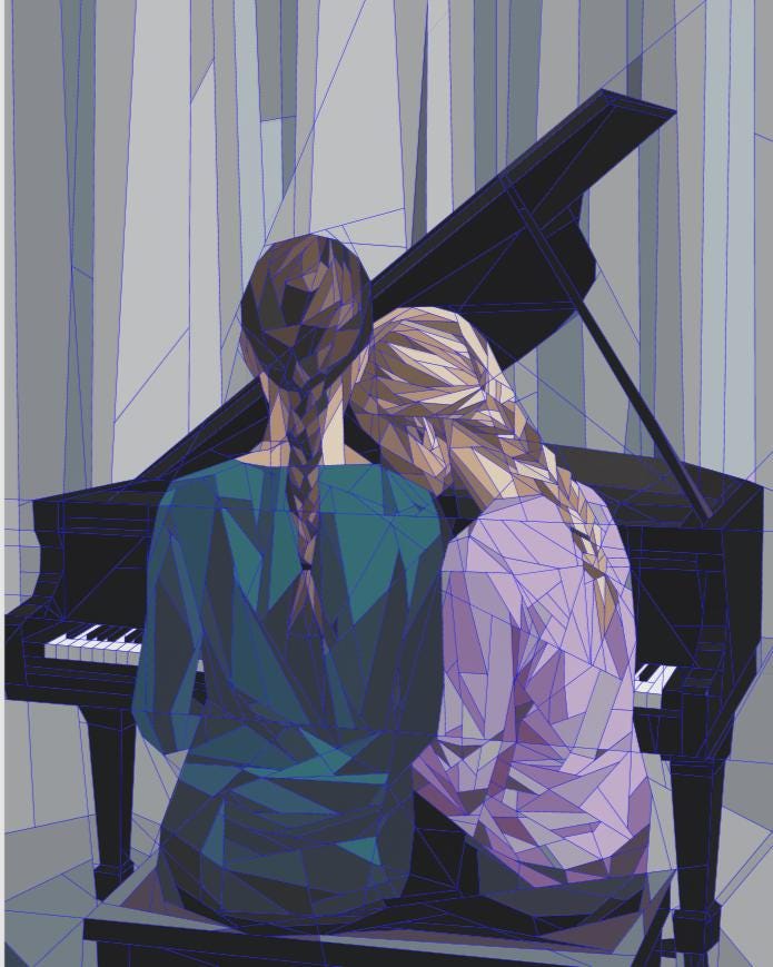 Lyric's Piano 72"x96" FPP Quilt Pattern