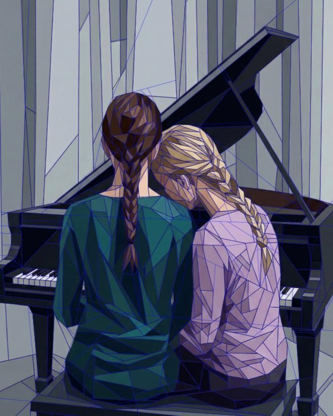 Lyric's Piano 72"x96" FPP Quilt Pattern