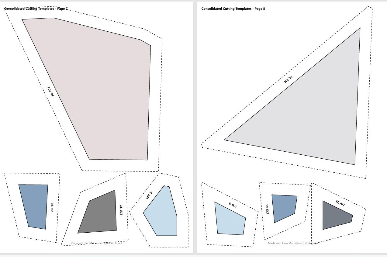 Sophie the Dog, 50" x 70" FPP Quilt Pattern