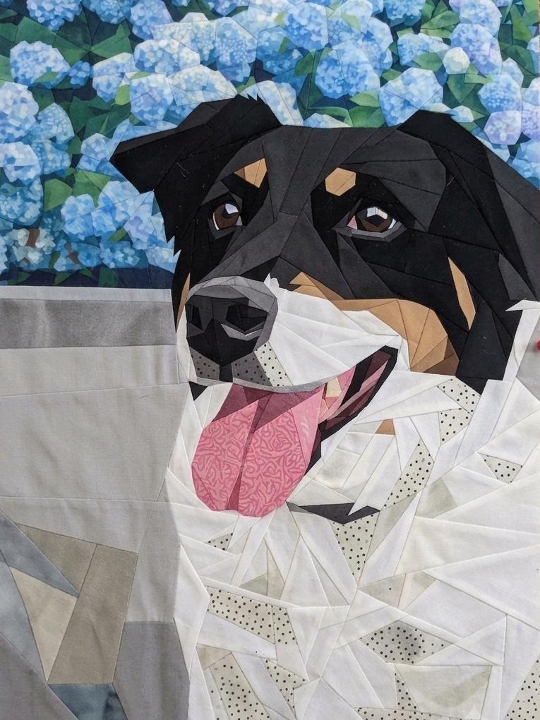 Sophie the Dog, 50" x 70" FPP Quilt Pattern