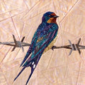 Barn Swallow 14" FPP Quilt Block Pattern