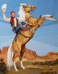 Roy Rogers and Trigger, 72" x 91" FPP Quilt Pattern