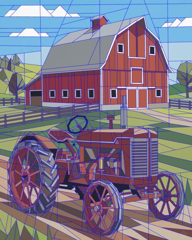 The Old Red Tractor