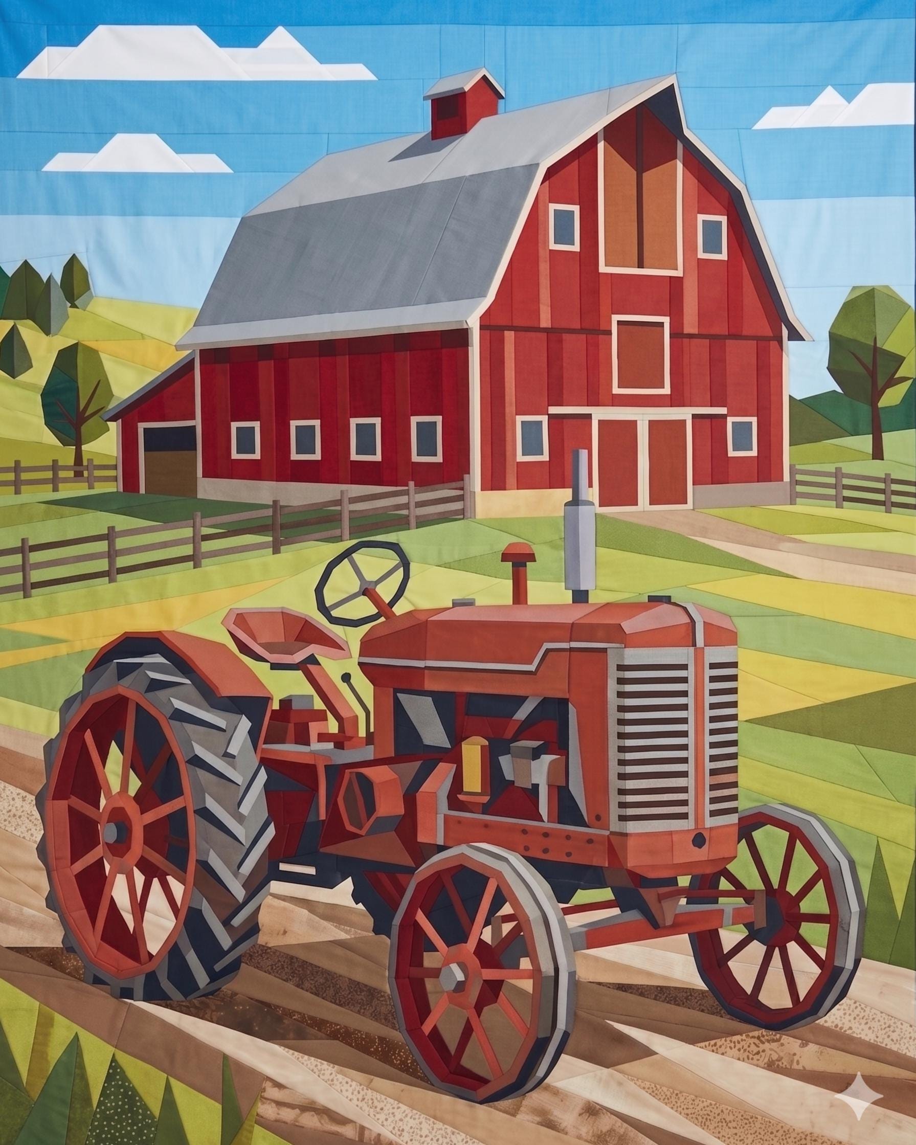 The Old Red Tractor