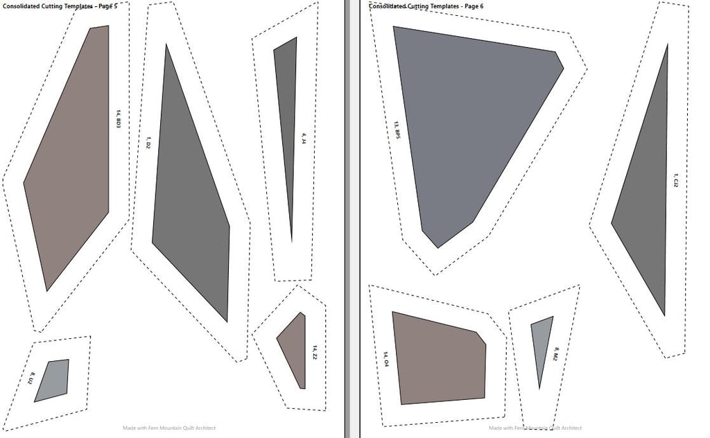 The Dark Horse, FPP Quilt Pattern 79x89
