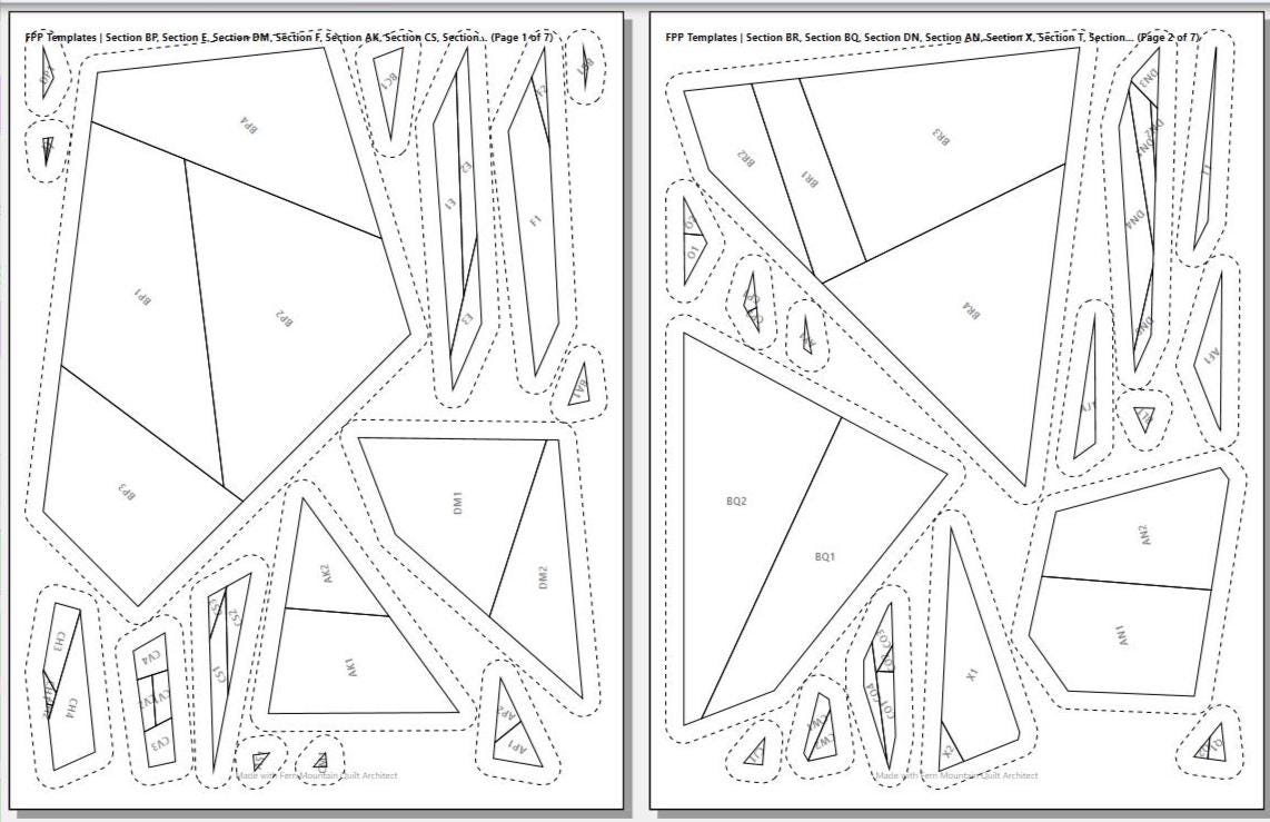 Eastern Towhee 14" FPP Quilt Block Pattern