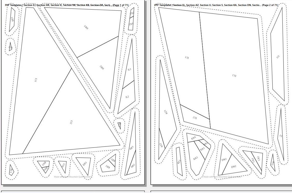 Bonkers the Tortoise Shell, 50" x 62" FPP Quilt Pattern