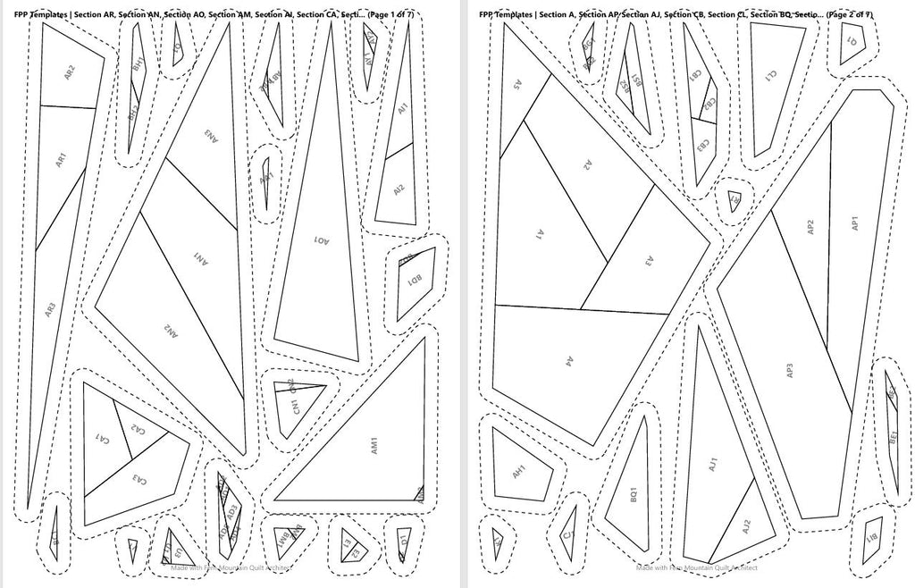 Blue Winged Teal 14" FPP Quilt Pattern