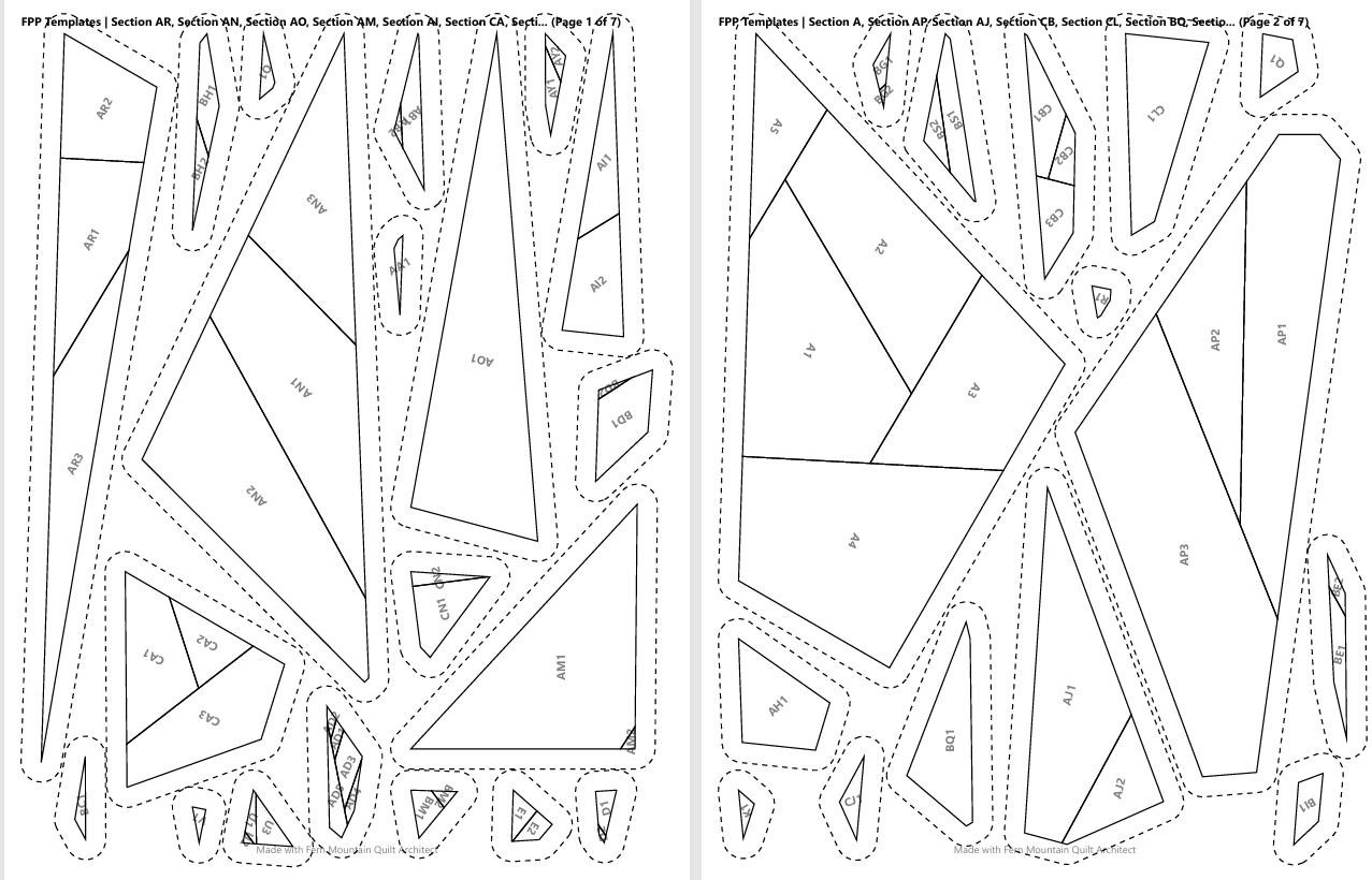 Blue Winged Teal 14" FPP Quilt Pattern