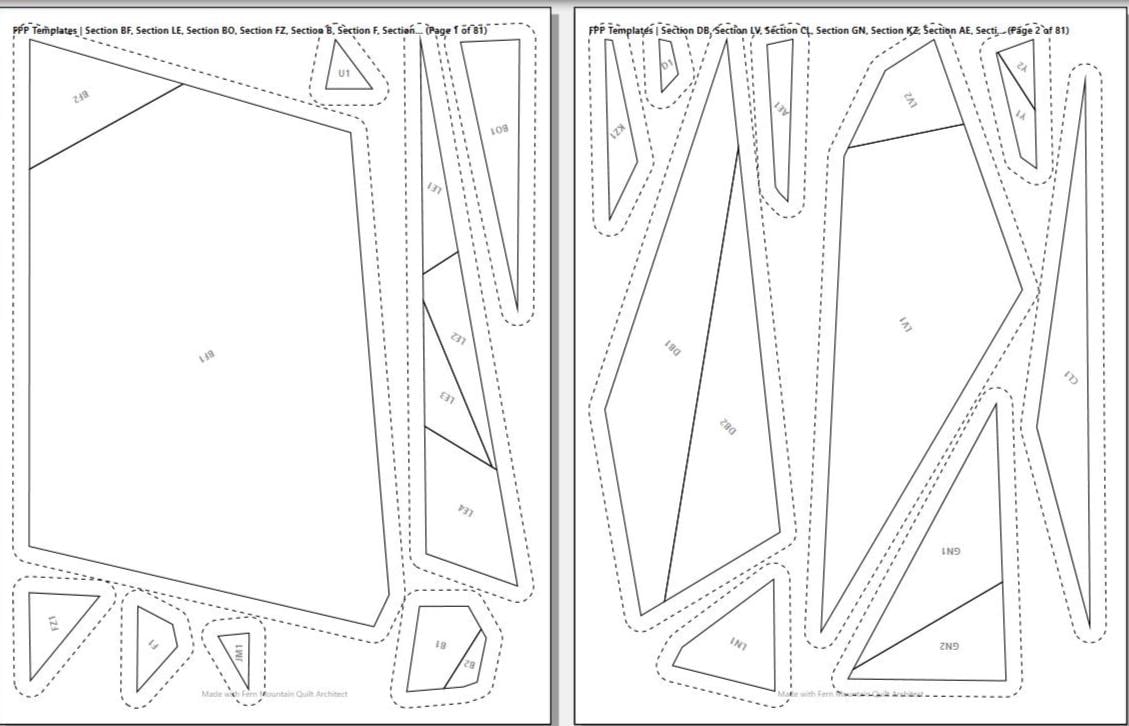 Gus, 60" x 60" FPP Digital Quilt Pattern