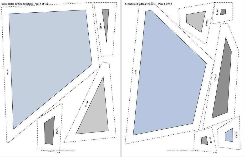 F-16 Fighting Falcon FPP 72" x 90" quilt pattern