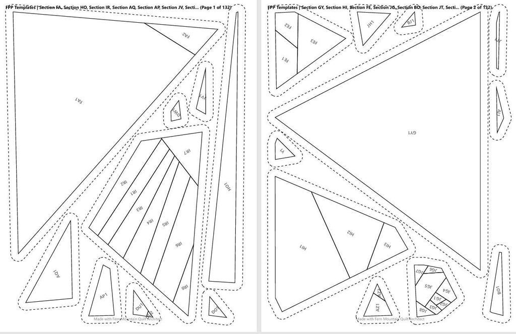 Oklahoma Scissortail FPP Quilt Pattern 75" x 91"