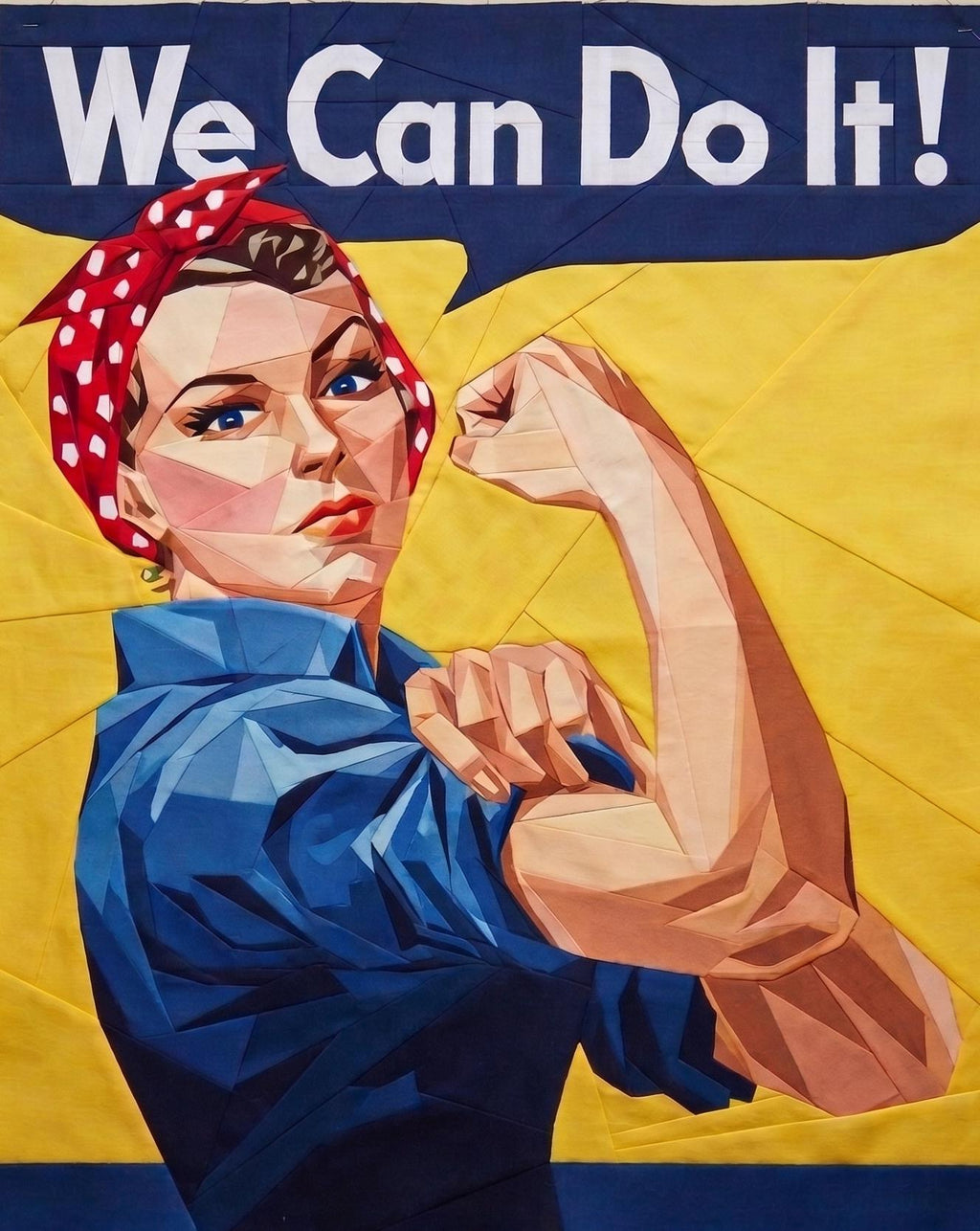 Rosie The Riveter, 60"x75" FPP Quilt Pattern