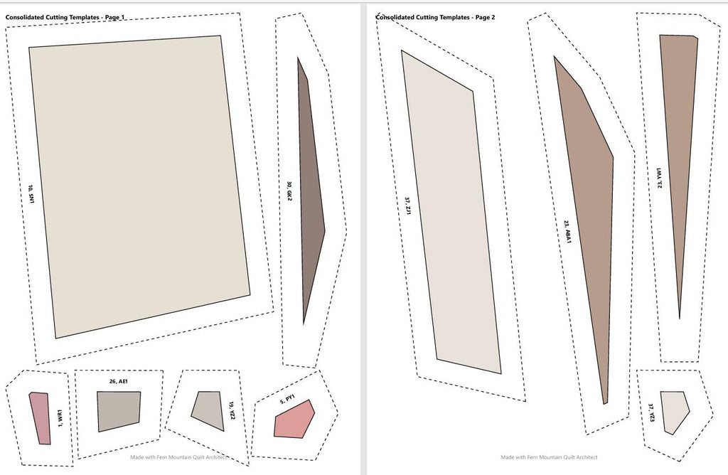 Bruce the Bulldog 2, 60" x 80" FPP Quilt Pattern