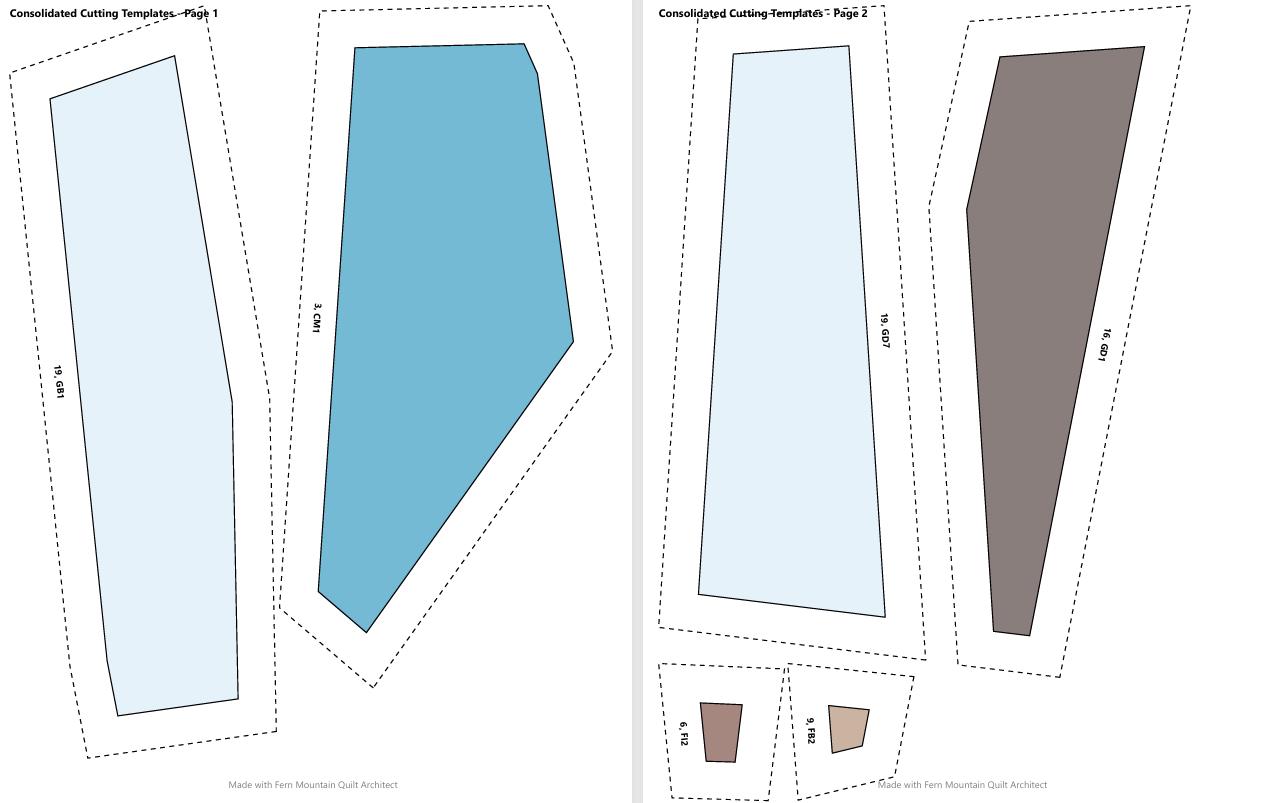 Blue Ballerina, 72"x90" FPP Quilt Pattern