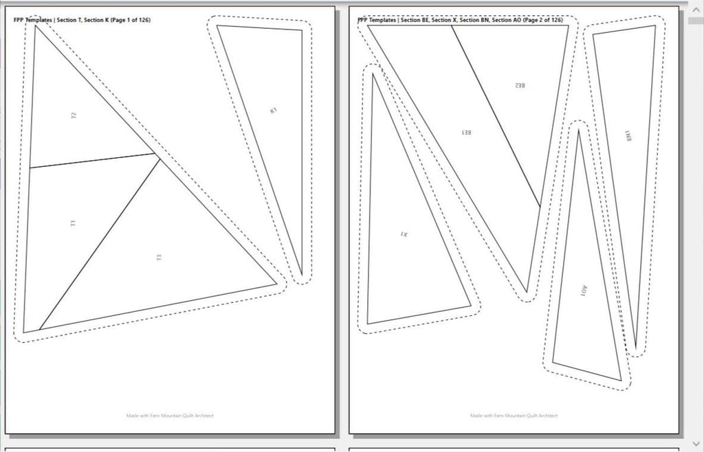 Cape Daisy –72" by 90" FPP Quilt Pattern