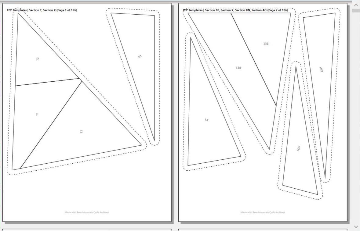 Cape Daisy –72" by 90" FPP Quilt Pattern